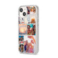 Photo Collage iPhone 14 Clear Tough Case Starlight Angled Image