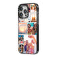 Photo Collage iPhone 14 Pro Max Black Impact Case Side Angle on Silver phone