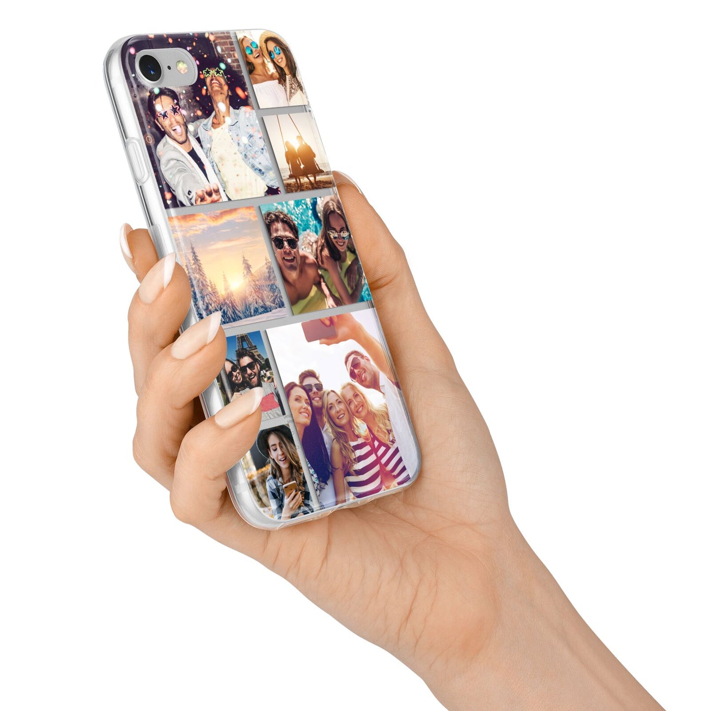 Photo Collage iPhone 7 Bumper Case on Silver iPhone Alternative Image
