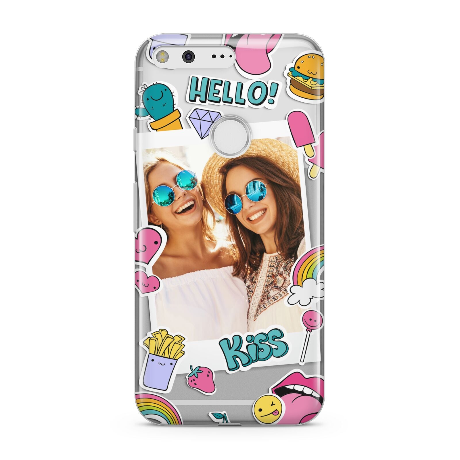 Photo Cute Stickers Google Case – Dyefor