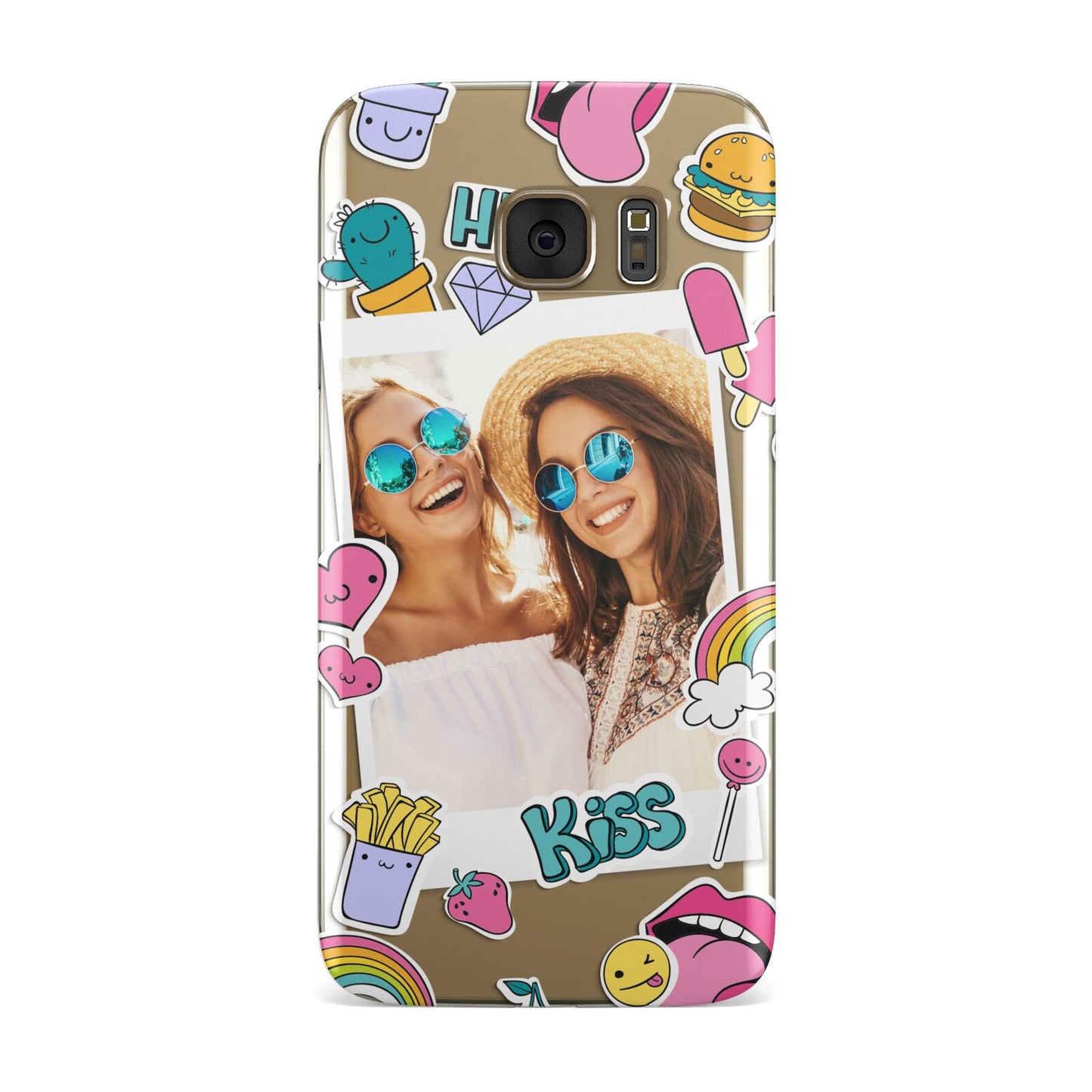 Photo Cute Stickers Samsung Galaxy Case