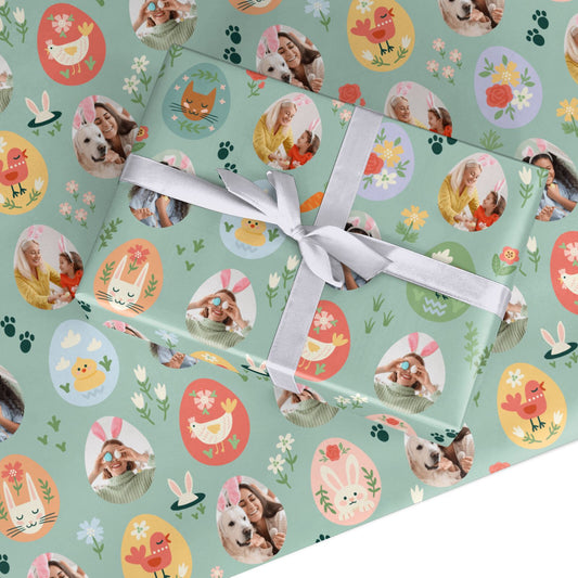 Photo Easter Egg Custom Wrapping Paper