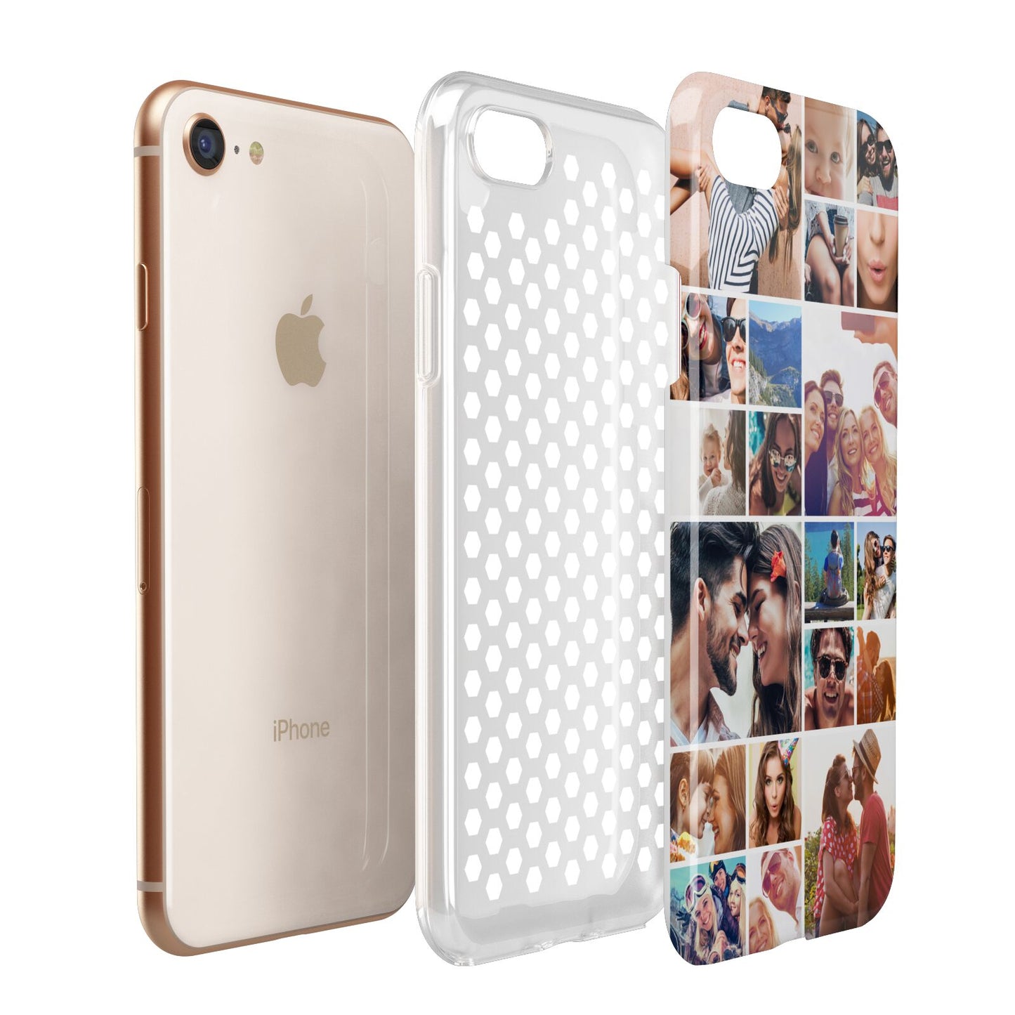 Photo Grid Apple iPhone 7 8 3D Tough Case Expanded View
