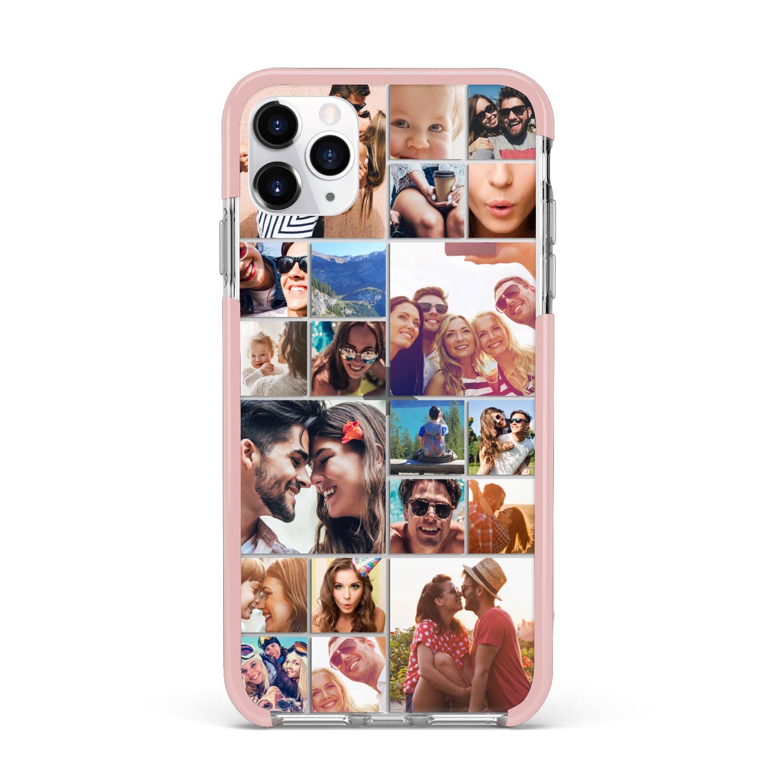 Photo Grid iPhone 11 Pro Max Impact Pink Edge Case