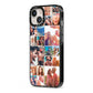 Photo Grid iPhone 13 Black Impact Case Side Angle on Silver phone