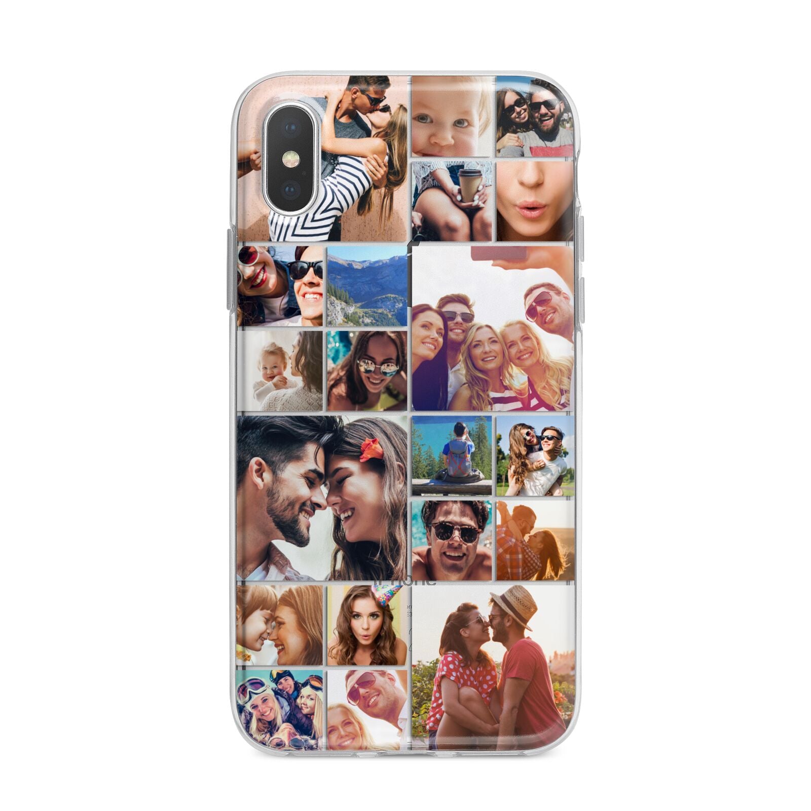 Photo Grid iPhone X Bumper Case on Silver iPhone Alternative Image 1
