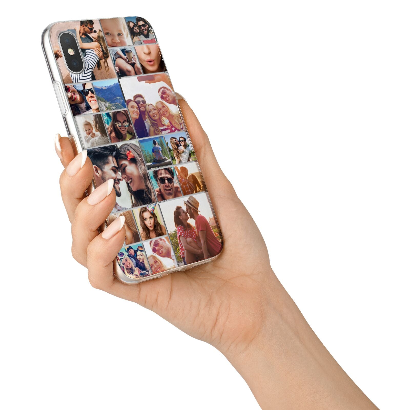 Photo Grid iPhone X Bumper Case on Silver iPhone Alternative Image 2