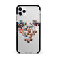 Photo Heart Collage Apple iPhone 11 Pro Max in Silver with Black Impact Case