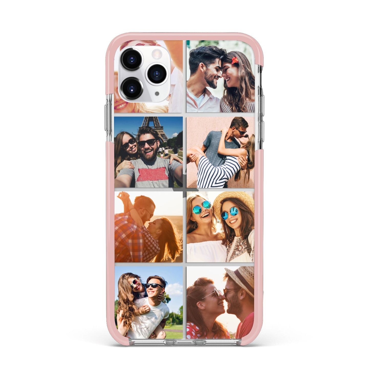 Photo Montage Upload iPhone 11 Pro Max Impact Pink Edge Case