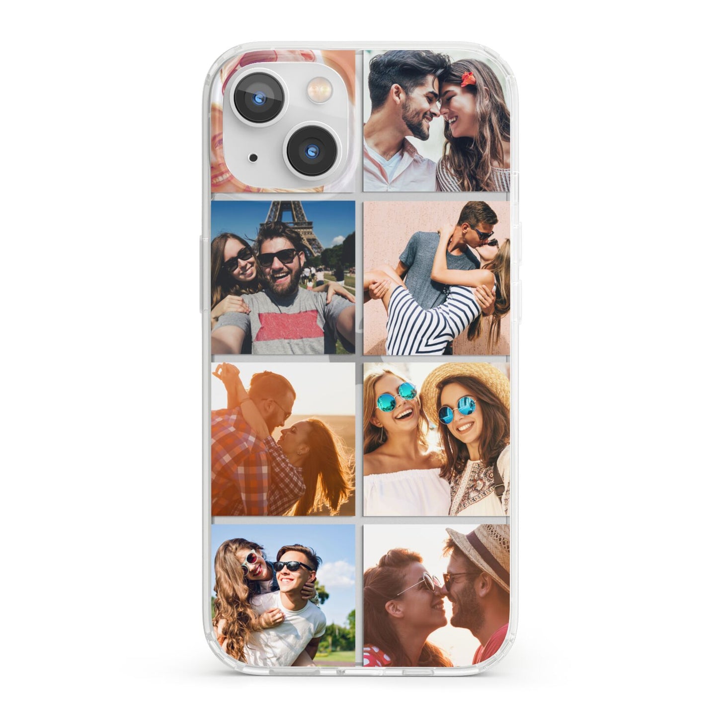Photo Montage Upload iPhone 13 Clear Bumper Case