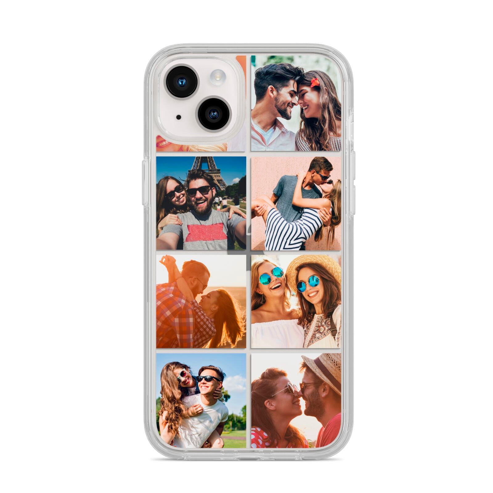 Photo Montage Upload iPhone 14 Plus Clear Tough Case Starlight