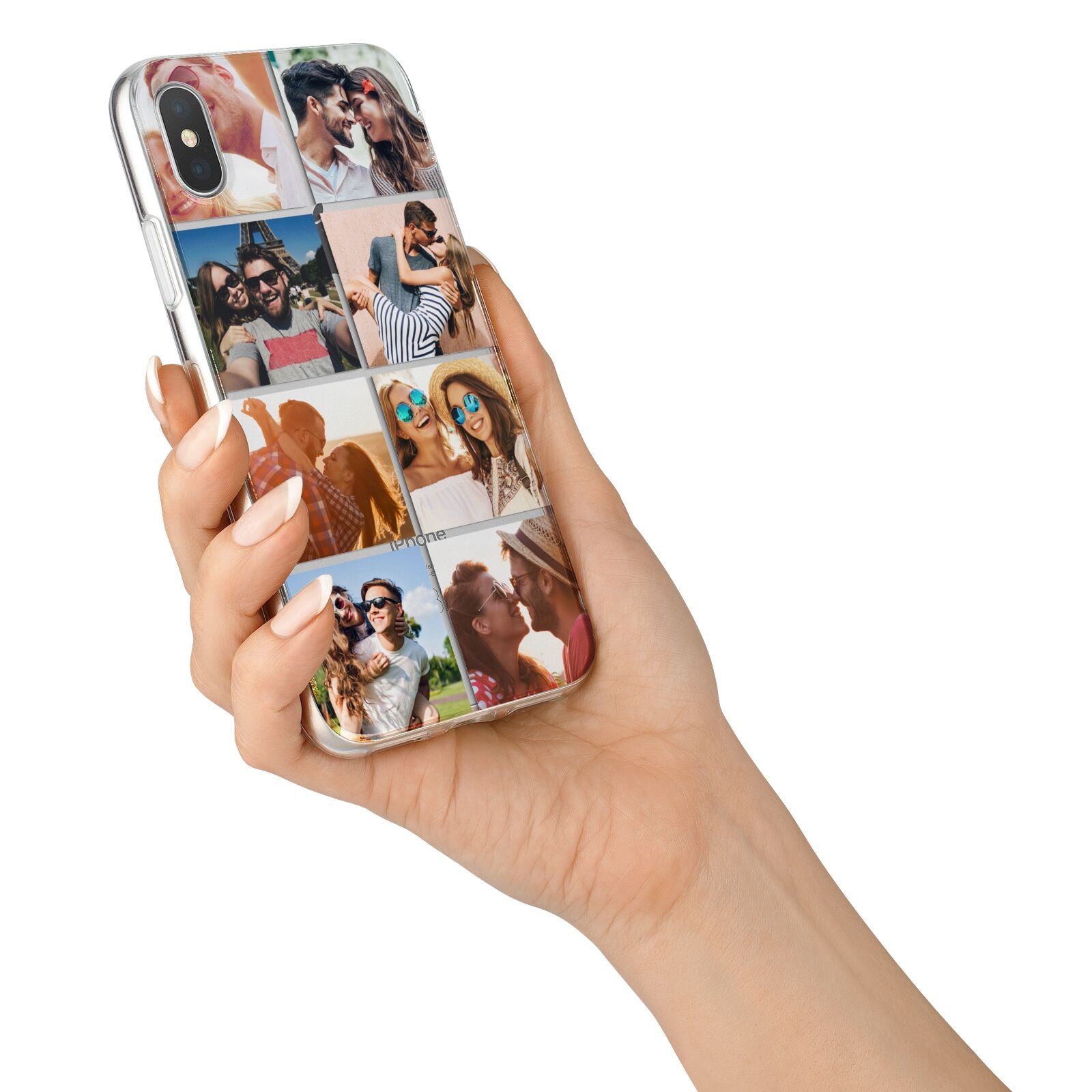 Photo Montage Upload iPhone X Bumper Case on Silver iPhone Alternative Image 2