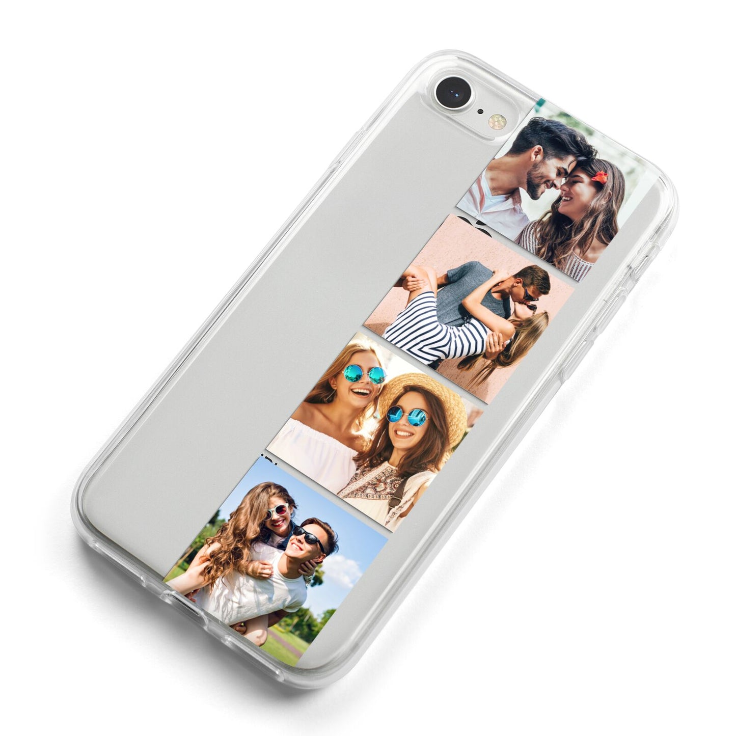 Photo Strip Montage Upload iPhone 8 Bumper Case on Silver iPhone Alternative Image
