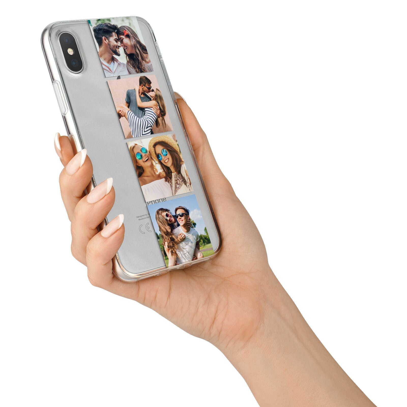 Photo Strip Montage Upload iPhone X Bumper Case on Silver iPhone Alternative Image 2