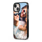 Photo iPhone 13 Black Impact Case Side Angle on Silver phone