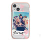 Photo with Text iPhone 13 Mini TPU Impact Case with Pink Edges