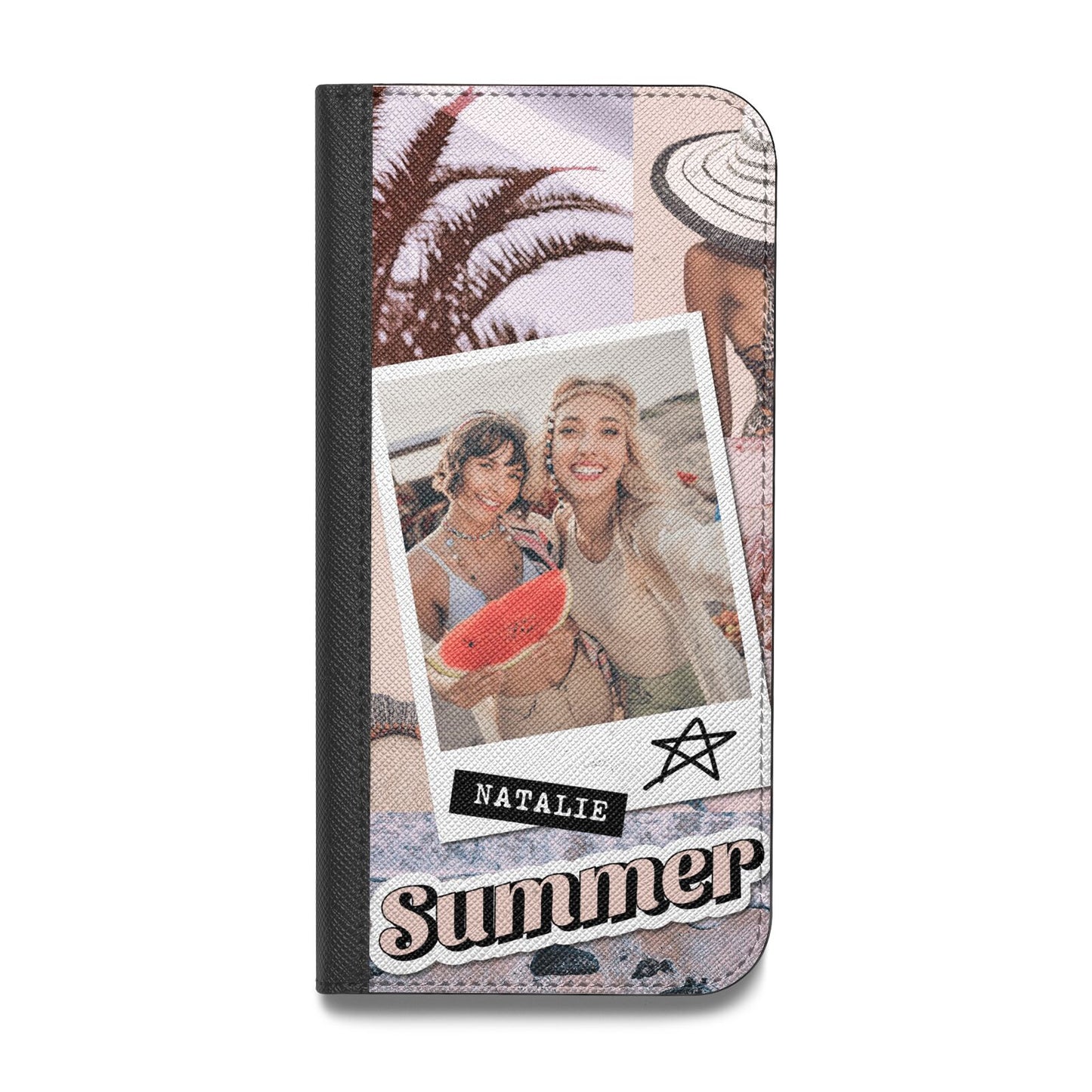 Picture Collage Personalised Vegan Leather Flip Samsung Case