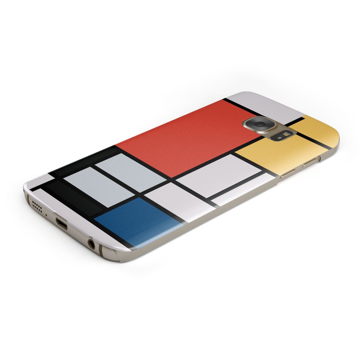 Piet Mondrian Composition Protective Samsung Galaxy Case Angled Image