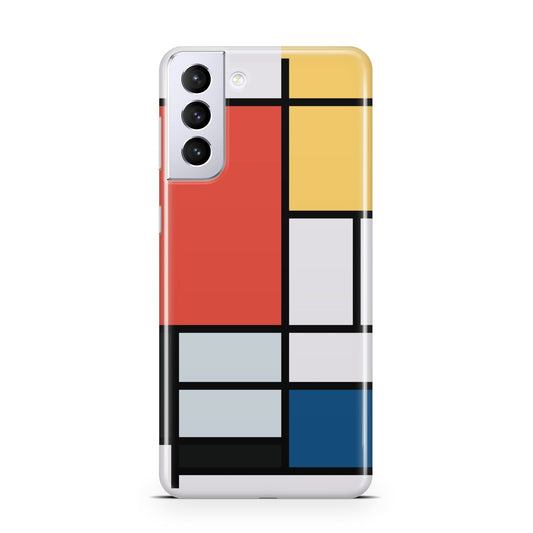 Piet Mondrian Composition Samsung S21 Plus Phone Case