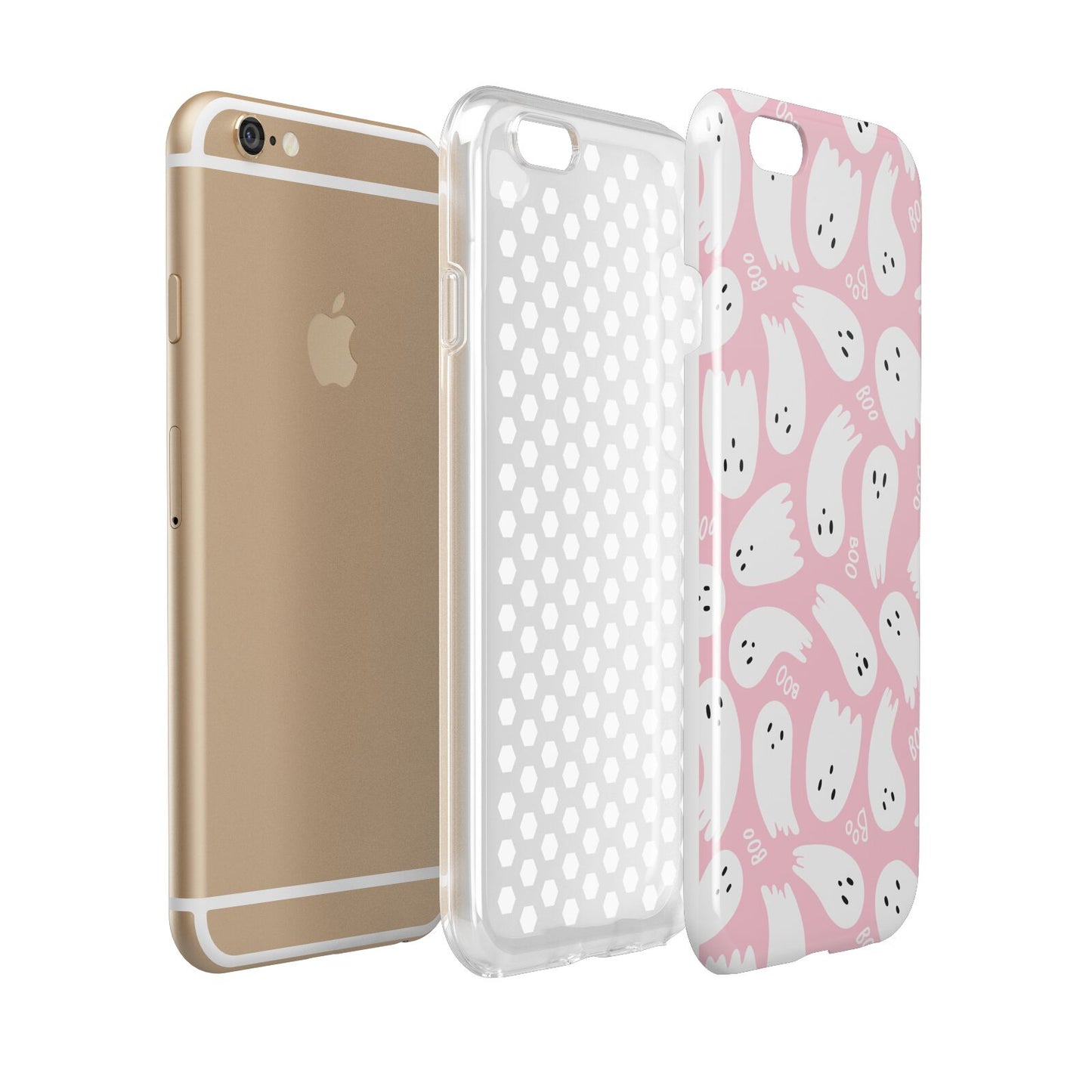 Pink Ghost Apple iPhone 6 3D Tough Case Expanded view