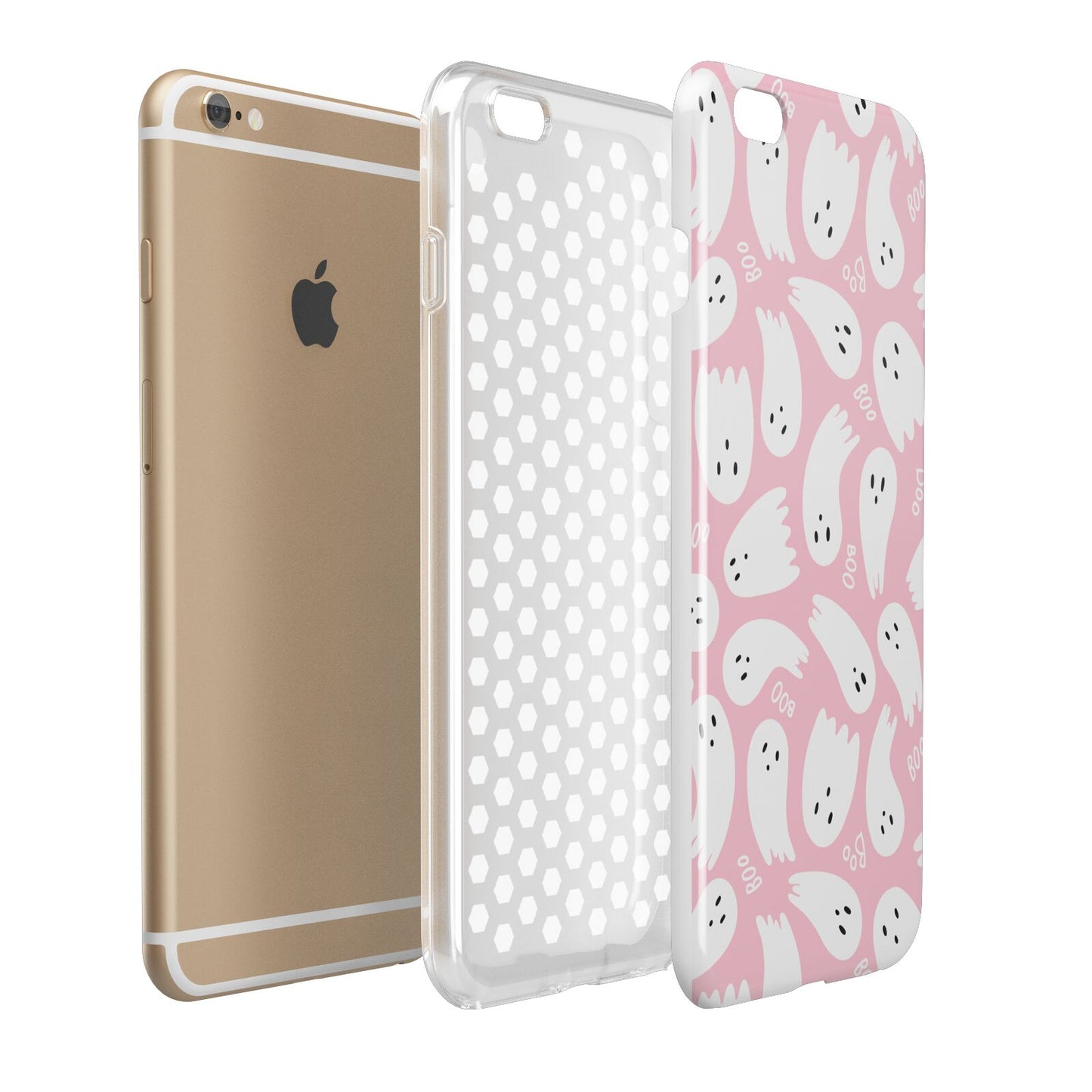 Pink Ghost Apple iPhone 6 Plus 3D Tough Case Expand Detail Image