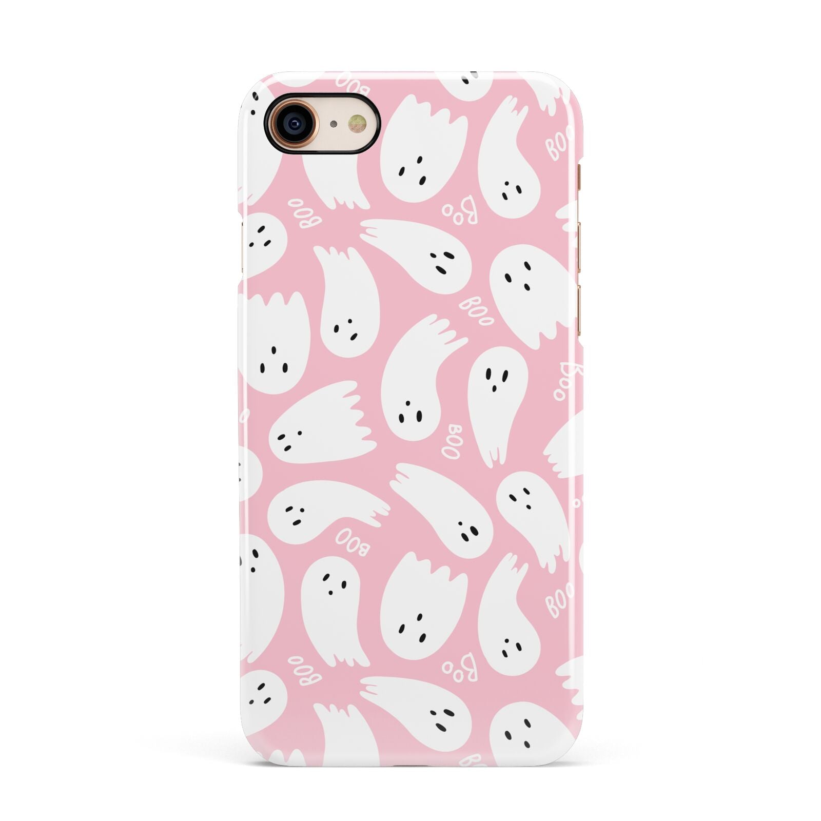 Pink Ghost Apple iPhone 7 8 3D Snap Case