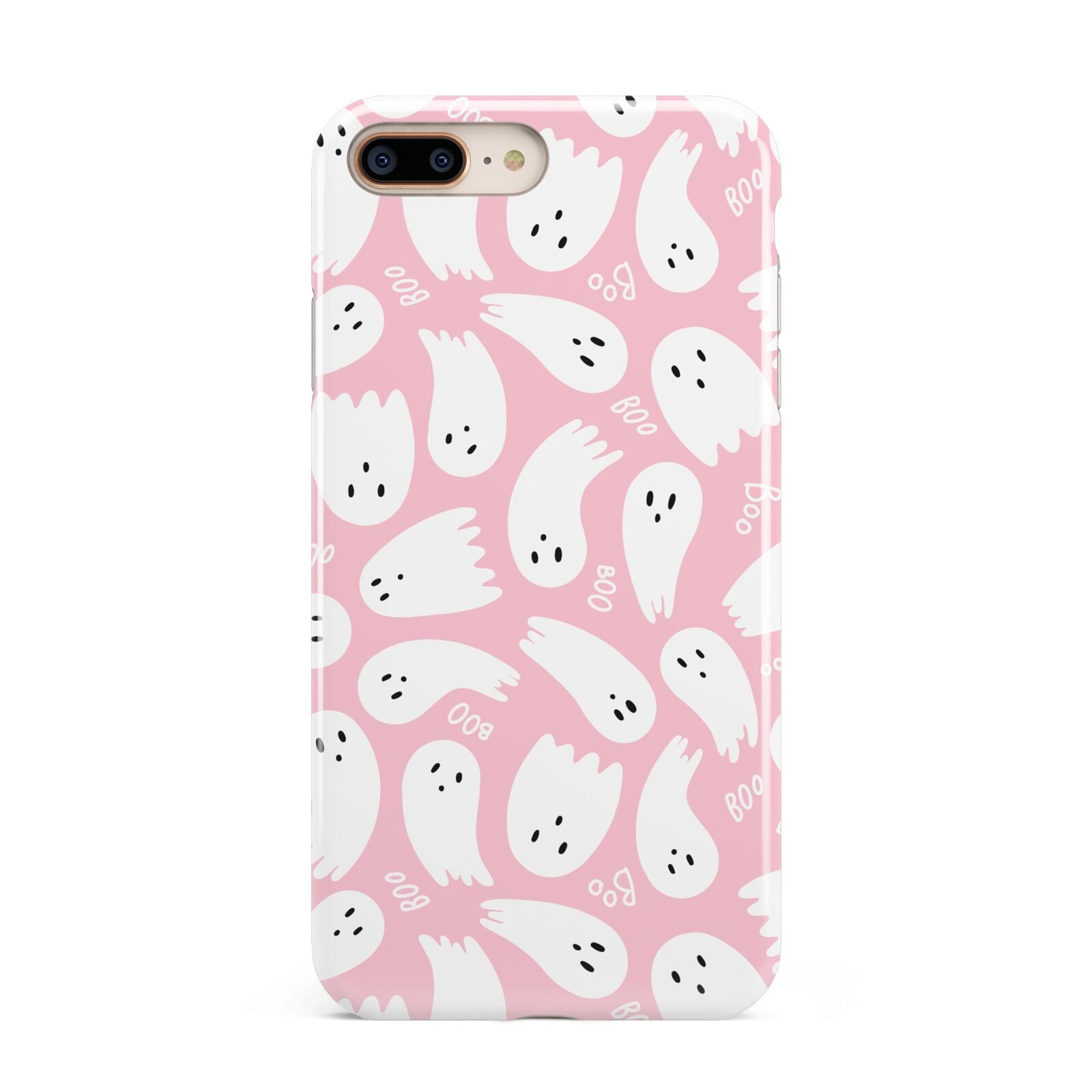 Pink Ghost Apple iPhone 7 8 Plus 3D Tough Case
