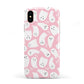 Pink Ghost Apple iPhone XS 3D Tough