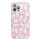 Pink Ghost iPhone 13 Pro Max TPU Impact Case with Pink Edges