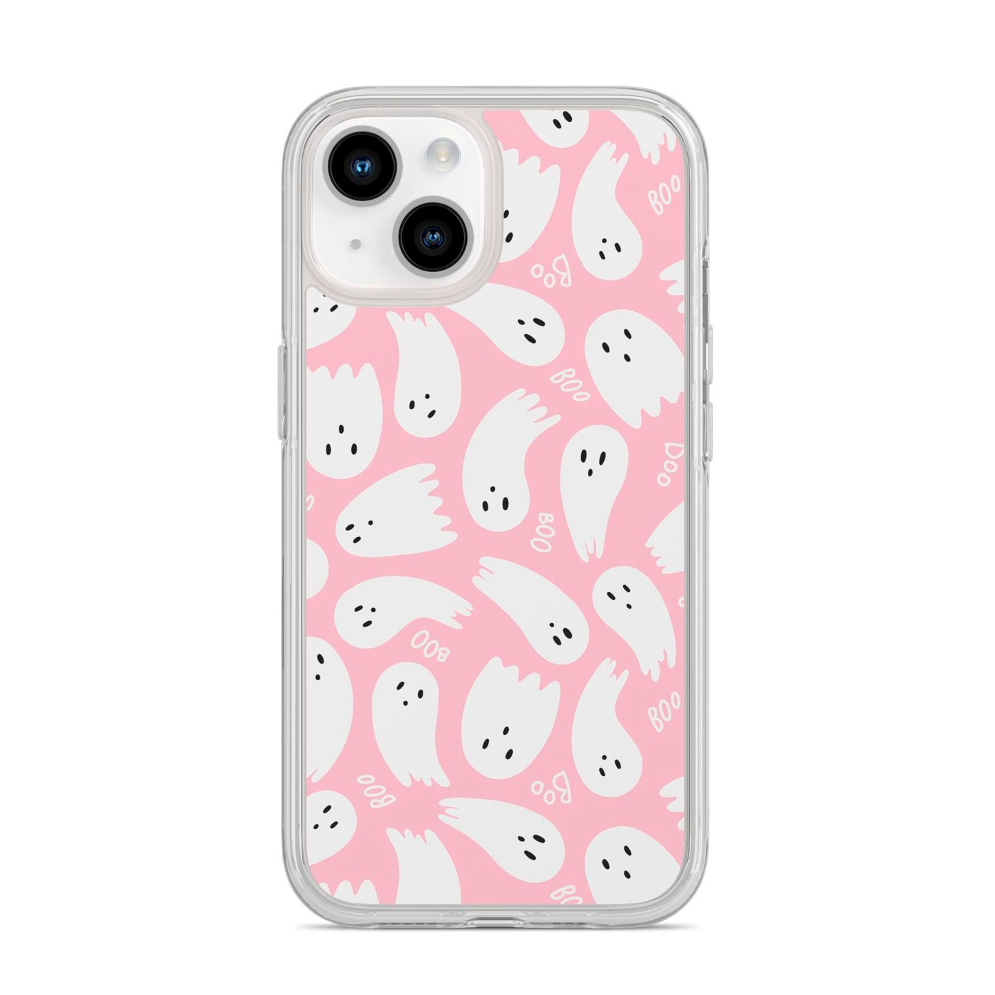 Pink Ghost iPhone 14 Clear Tough Case Starlight