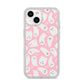 Pink Ghost iPhone 14 Glitter Tough Case Starlight