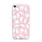 Pink Ghost iPhone 7 Bumper Case on Silver iPhone