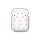 Pink Hearts with Custom Name AirPods Case