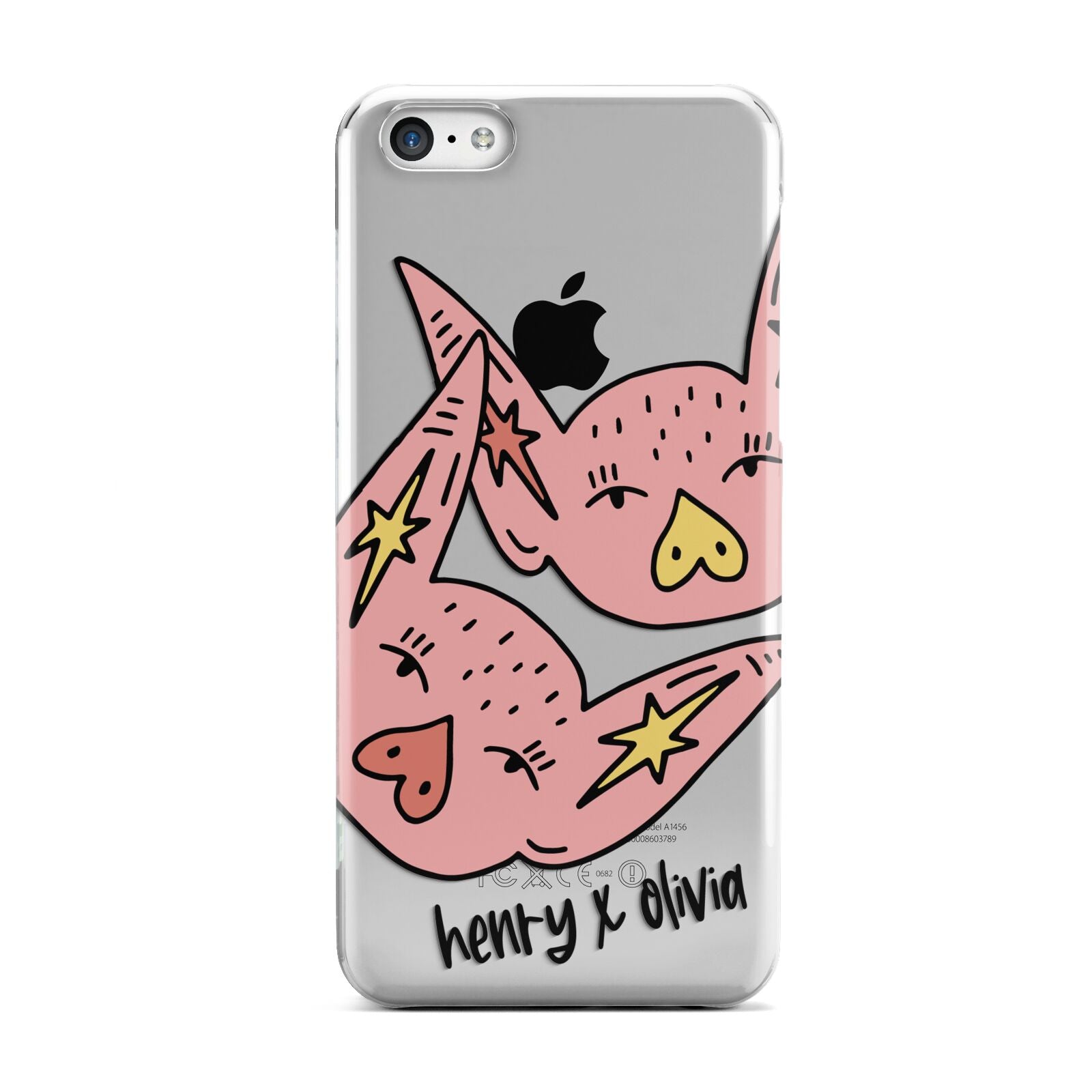 Pink Pigs Couple Apple iPhone 5c Case