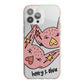 Pink Pigs Couple iPhone 13 Pro Max TPU Impact Case with Pink Edges