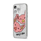 Pink Pigs Couple iPhone 14 Pro Max Glitter Tough Case Silver Angled Image