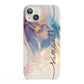Pink and Blue Marble iPhone 13 Full Wrap 3D Snap Case