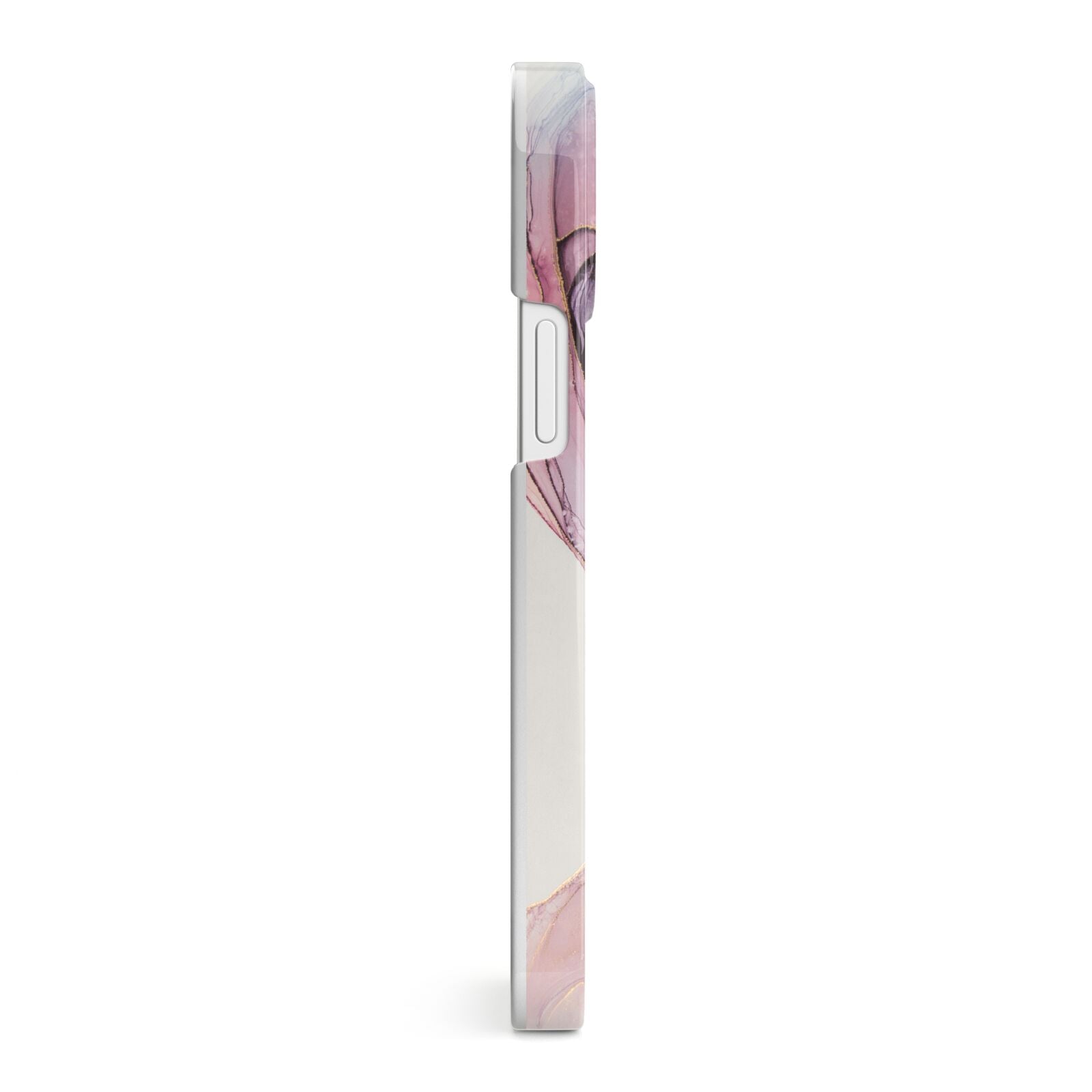 Pink and Blue Marble iPhone 13 Mini Side Image 3D Snap Case