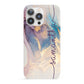 Pink and Blue Marble iPhone 13 Pro Full Wrap 3D Snap Case