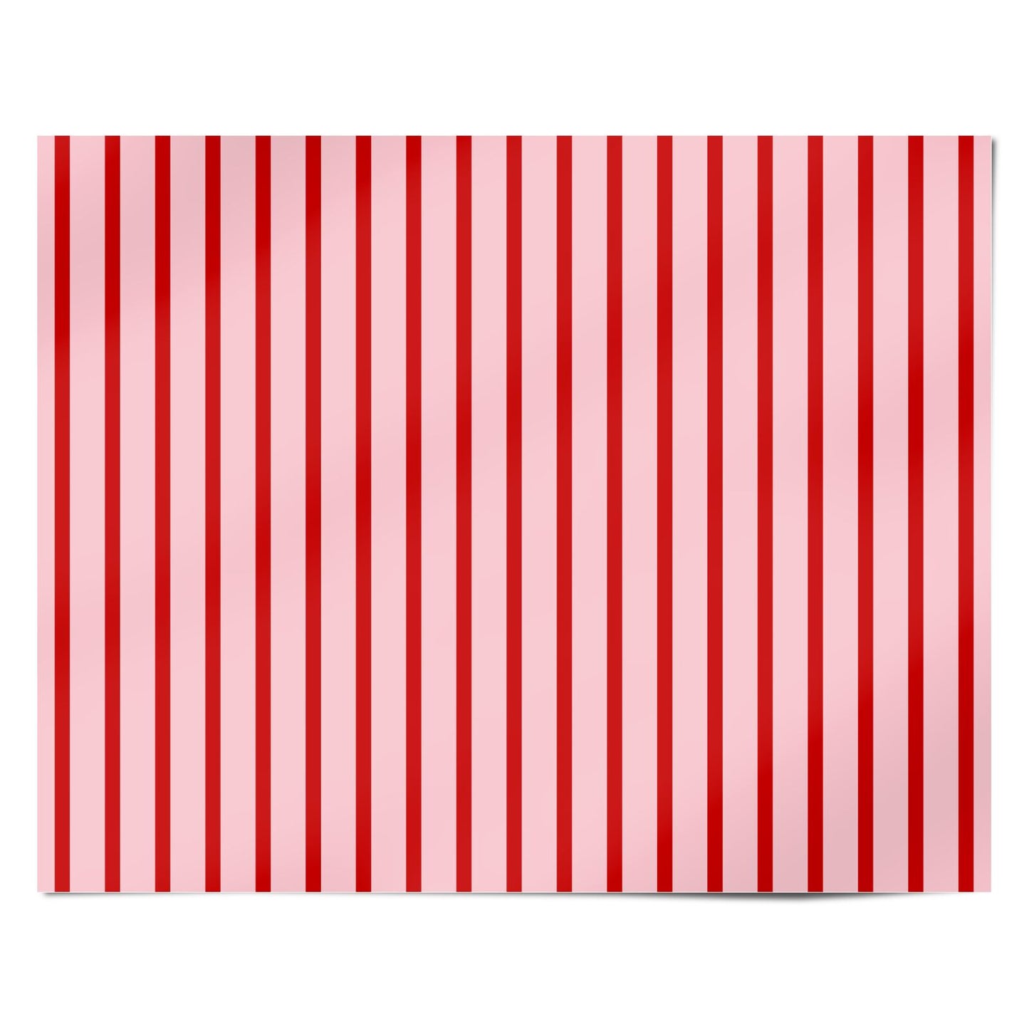 Pink and Red Striped Personalised Wrapping Paper Alternative