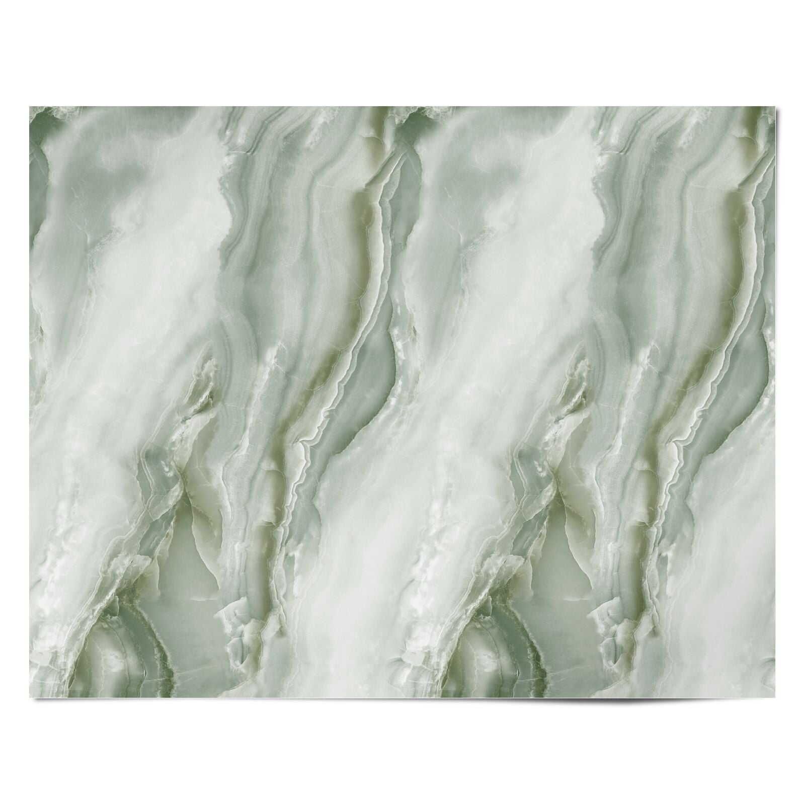 Pistachio Green Marble Personalised Wrapping Paper Alternative