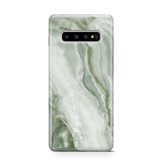 Pistachio Green Marble Protective Samsung Galaxy Case