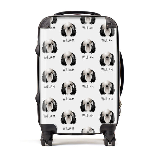 Polish Lowland Sheepdog Icon with Name Suitcase