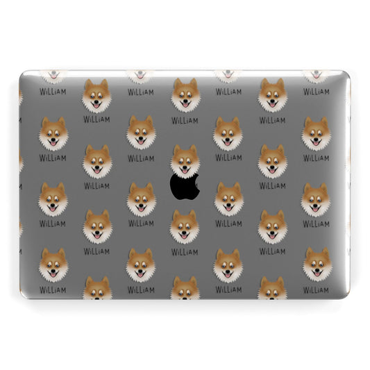 Pomsky Icon with Name Apple MacBook Case