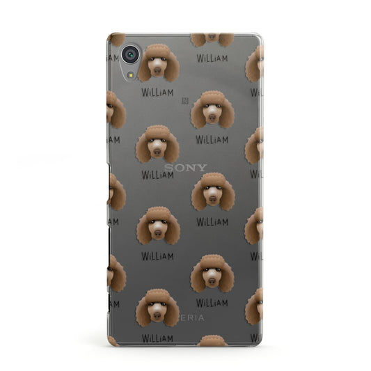 Poodle Icon with Name Sony Xperia Case