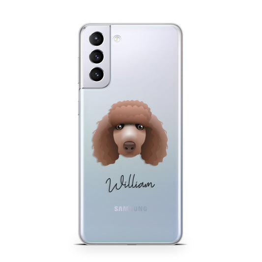 Poodle Personalised Samsung S21 Plus Phone Case