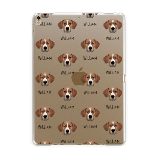 Portuguese Pointer Icon with Name Apple iPad Gold Case