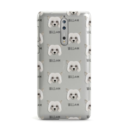 Powderpuff Chinese Crested Icon with Name Nokia Case