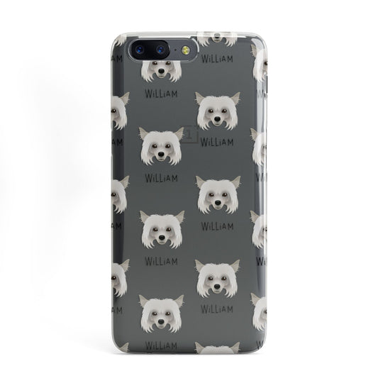 Powderpuff Chinese Crested Icon with Name OnePlus Case