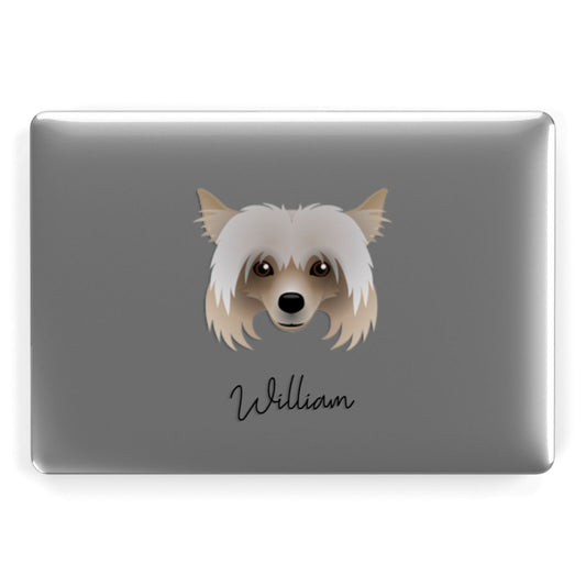 Powderpuff Chinese Crested Personalised Apple MacBook Case